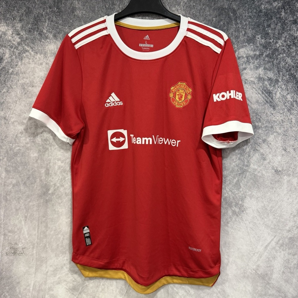 Adidas Manchester United Cristiano Ronaldo #7 2021/22 Home Soccer Jersey Men L